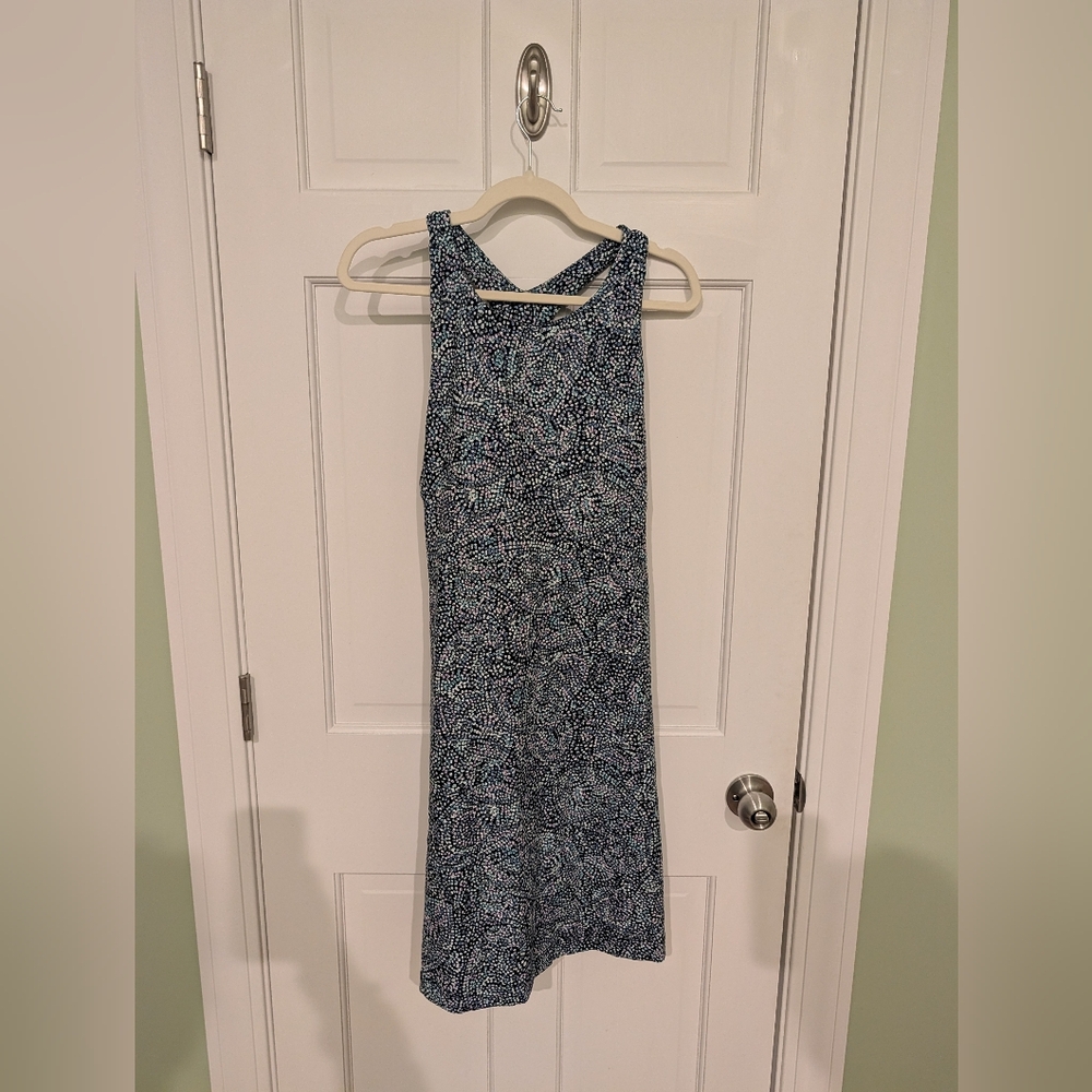 Title Nine Bia Romper Dress XL Convertible Snap Closure Shelf Bra Pockets - Picture 4 of 9